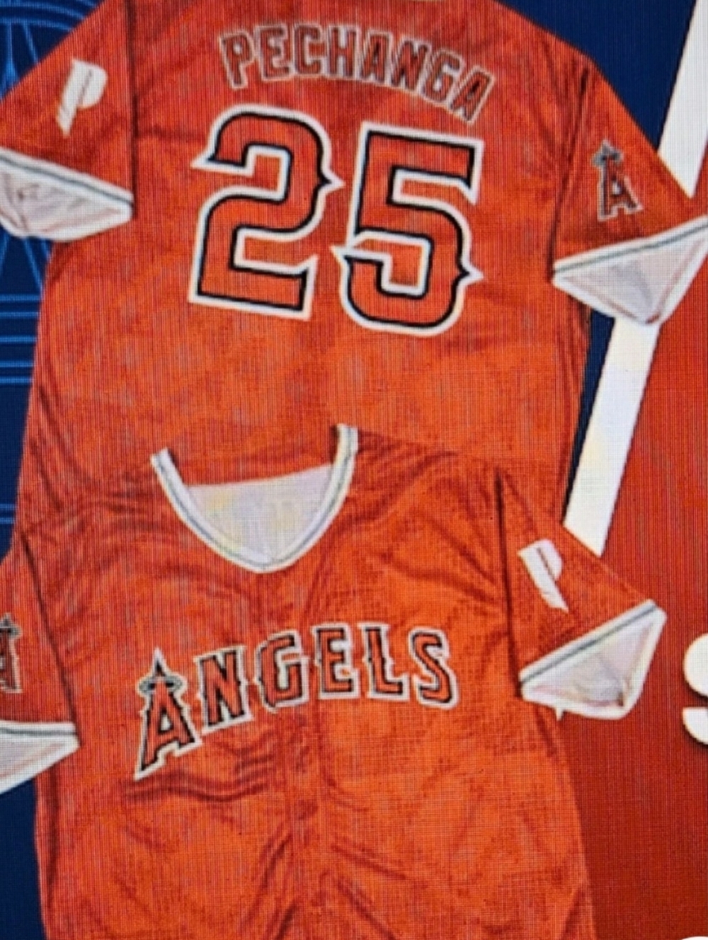 New Angels #25 Red Baseball Jersey One Size
